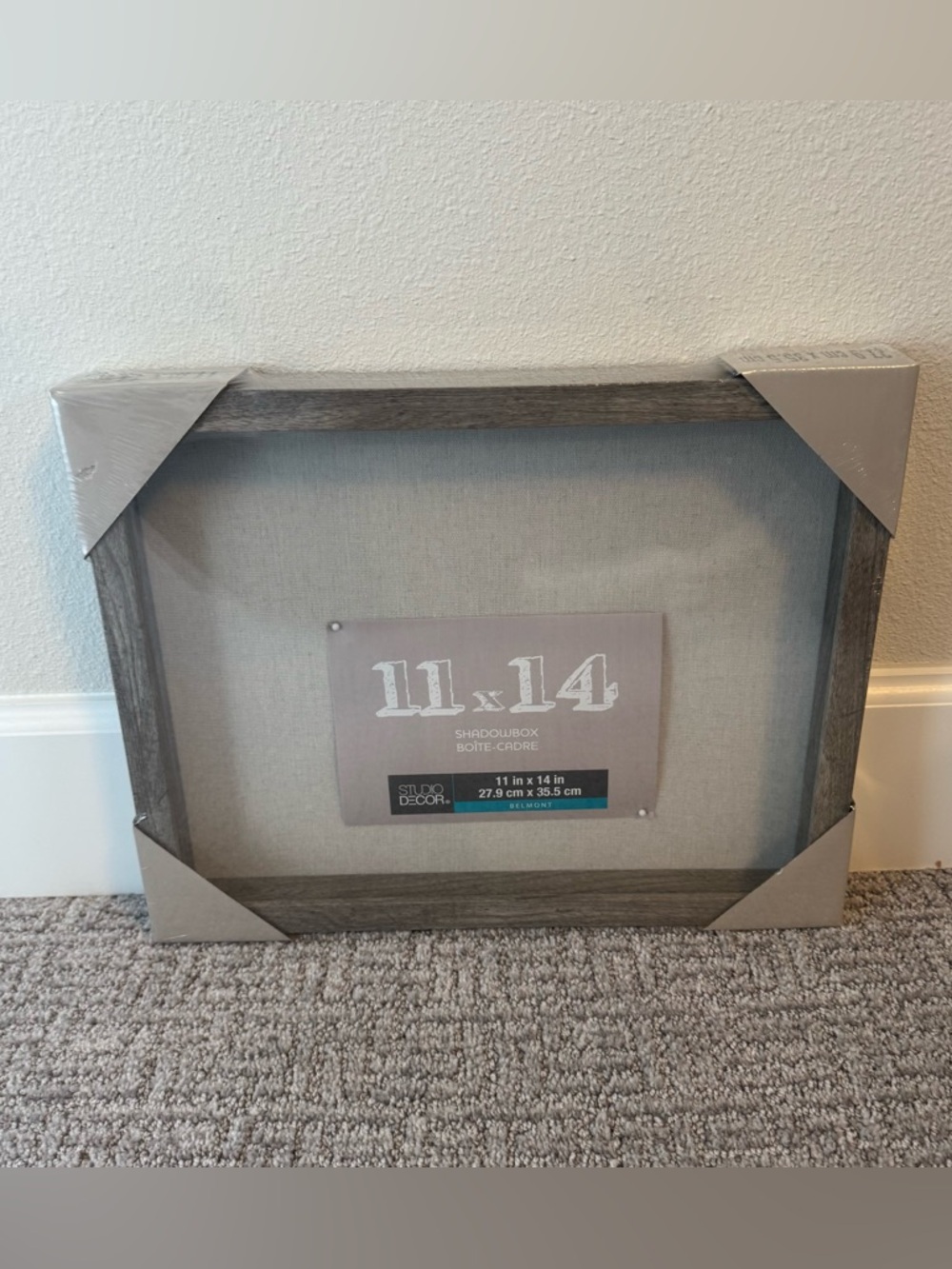 Gray Shadow Box Frame - Picture 2 of 9